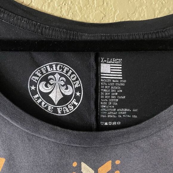 Affliction Women’s XL Damen Pullover Trailhead Fringe Shirt Top Long Sleeve - Picture 2 of 5